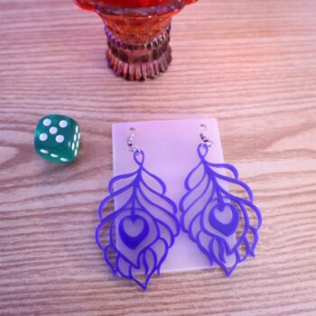 Intra απο ξύλο plywood 3mm-4mm πάχος - Ακρυλικά Σκουλαρίκια Floral Δίασταση 3x3 cm Intraeaxys-eo0qrx51 - Image 2