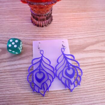 Intra απο ξύλο plywood 3mm-4mm πάχος - Κρεμαστά σκουλαρίκια με πέταλα λουλουδιών μόδας για γυναίκες Δίασταση 3x3 cm Intraeaxys-r7vmgv27 - Image 2