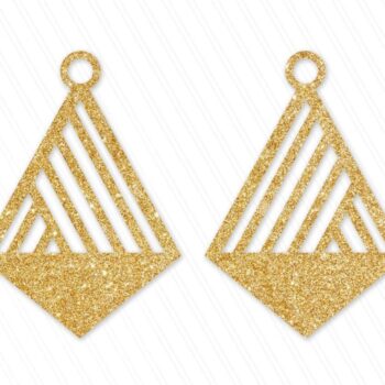 Intra απο ξύλο plywood 3mm-4mm πάχος - Σχέδιο γεωμετρικού σκουλαρικιού σε σχήμα σταυρού Δίασταση 3x3 cm Intraeaxys-r7vm8zz7 - Image 1