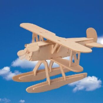 Intra απο ξύλο plywood 3mm-4mm πάχος - Τρισδιάστατο παζλ Pontoon Plane Δίασταση 30x30 cm Intraeaxys-075y250o - Image 1