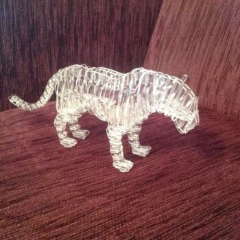 Intra απο ξύλο plywood 3mm-4mm πάχος - Panther 3D Puzzle Acrylic Δίασταση 20x20 cm Intraeaxys-eoxl4njo - Image 1