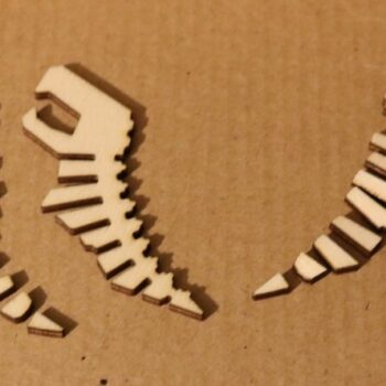 Intra απο ξύλο plywood 3mm-4mm πάχος - Μικροσκοπικό T-Rex Δίασταση 30x30 cm Intraeaxys-51rr5pm1 - Image 4