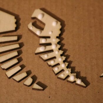 Intra απο ξύλο plywood 3mm-4mm πάχος - Μικροσκοπικό T-Rex Δίασταση 30x30 cm Intraeaxys-51rr5pm1 - Image 5