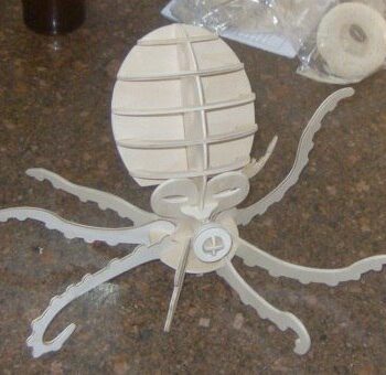 Intra απο ξύλο plywood 3mm-4mm πάχος - Kraken 3D Puzzle Δίασταση 30x30 cm Intraeaxys-67wlj521 - Image 3