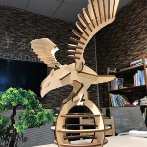 Intra απο ξύλο plywood 3mm-4mm πάχος - Eagle 3D Puzzle 3mm Δίασταση 30x30 cm Intraeaxys-51rr3601