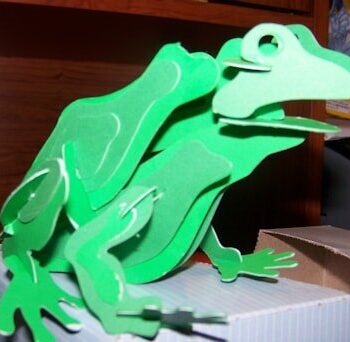 Intra απο ξύλο plywood 3mm-4mm πάχος - Frog 3D Puzzle 3mm Δίασταση 30x30 cm Intraeaxys-075yqz0o - Image 1