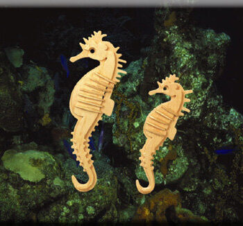 Intra απο ξύλο plywood 3mm-4mm πάχος - Τρισδιάστατο παζλ Sea Horse Δίασταση 30x30 cm Intraeaxys-d1lv9mpo - Image 3