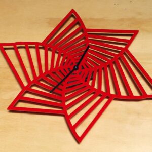 Intra απο ξύλο plywood 3mm-4mm πάχος - Ακρυλικό ρολόι Δίασταση 20x20 cm Intraeaxys-eo0qm351