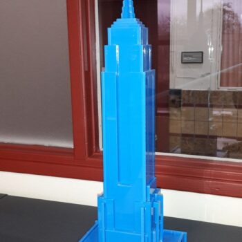 Intra απο ξύλο plywood 3mm-4mm πάχος - Empire State Building Δίασταση 40x50 cm Intraeaxys-zo9yp8x7 - Image 1