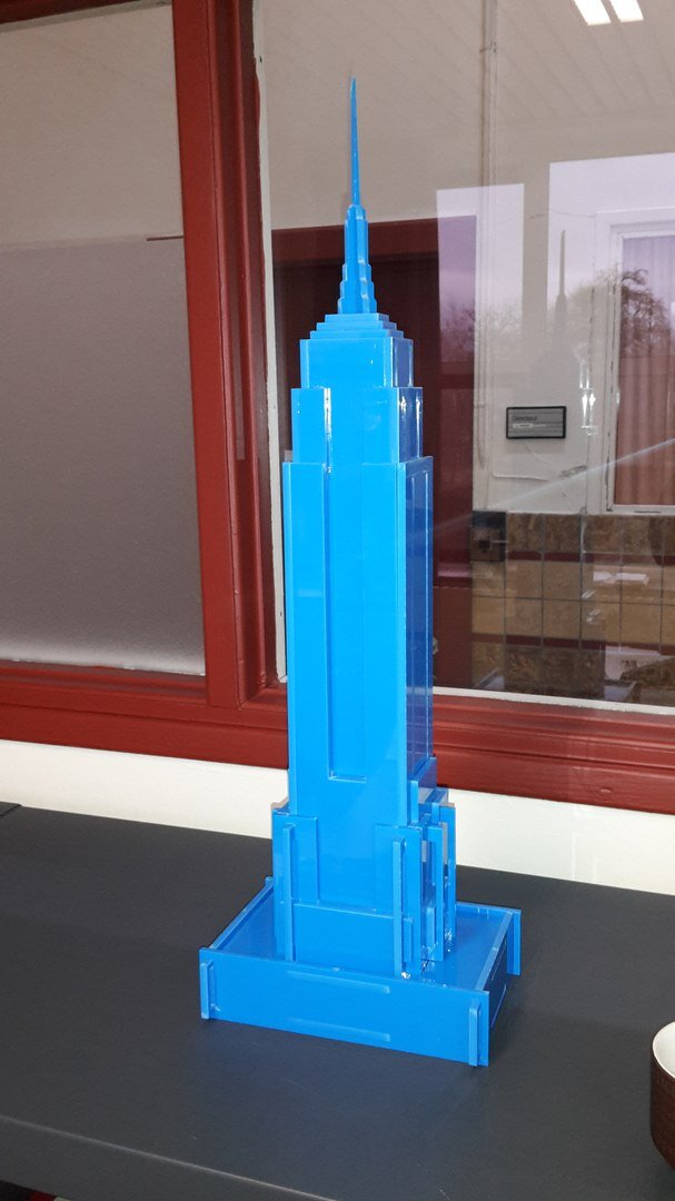 Intra απο ξύλο plywood 3mm-4mm πάχος - Empire State Building Δίασταση 40x50 cm Intraeaxys-zo9yp8x7