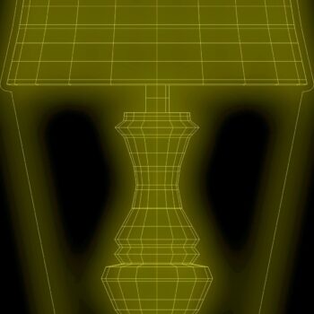 Intra απο ξύλο plywood 3mm-4mm πάχος - Πρότυπο ακρυλικού φωτιστικού φωτός γραφείου Δίασταση 30x30 cm Intraeaxys-lopq5857 - Image 1