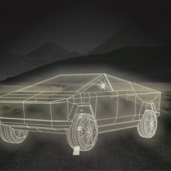 Intra απο ξύλο plywood 3mm-4mm πάχος - Tesla Cybertruck Δίασταση 30x30 cm Intraeaxys-51rrxvv1 - Image 1