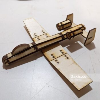 Intra απο ξύλο plywood 3mm-4mm πάχος - Τρισδιάστατο παζλ A10 αεροπλάνο Δίασταση 30x30 cm Intraeaxys-m1d6px37 - Image 1