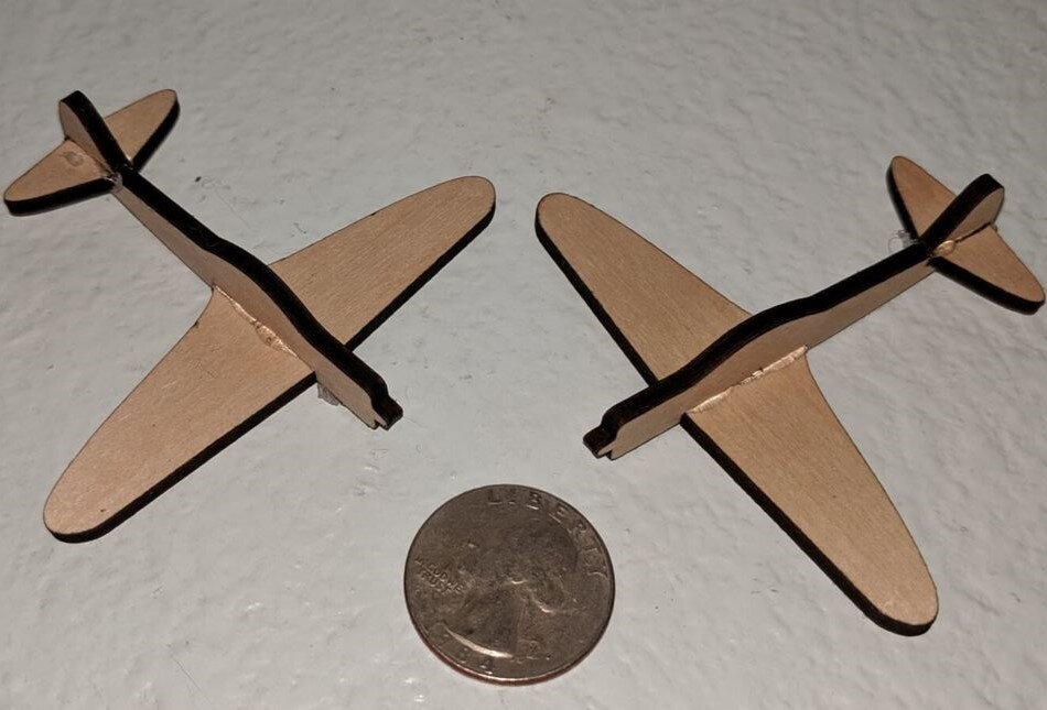 Intra απο ξύλο plywood 3mm-4mm πάχος - Mitsubishi A6M Zero Fighter 3D μοντέλο Δίασταση 30x30 cm Intraeaxys-eoxlgjjo