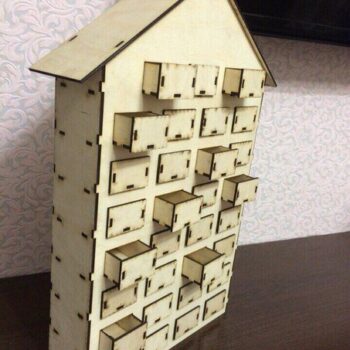 Intra απο ξύλο plywood 3mm-4mm πάχος - Advent Calendar Ξύλινο Σπίτι 31 Συρτάρια Δίασταση 40x50 cm Intraeaxys-joedvld1 - Image 1