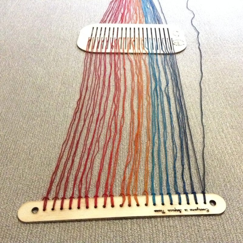 Intra απο ξύλο plywood 3mm-4mm πάχος - Υφαντικό αργαλειό Δίασταση 30x30 cm Intraeaxys-91jkpy8o