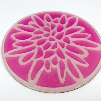 Intra απο ξύλο plywood 3mm-4mm πάχος - Ακρυλικό σουβέρ λουλουδιών Δίασταση 20x20 cm Intraeaxys-0788dzn7 - Image 1