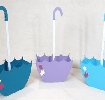 Intra απο ξύλο plywood 3mm-4mm πάχος - Ομπρέλα Planter Γλάστρα Δίασταση 30x30 cm Intraeaxys-m1d64vx7 - Image 1