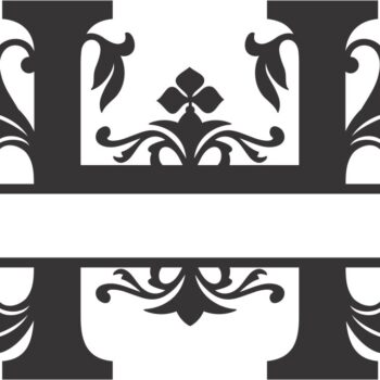 Intra απο ξύλο plywood 3mm-4mm πάχος - Regal Split Font H Δίασταση 30x30 cm Intraeaxys-eo0qvp91 - Image 1