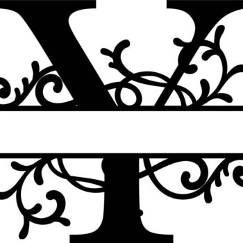 Intra απο ξύλο plywood 3mm-4mm πάχος - Άνθησε διάσπαση μονόγραμμα Υ Γράμμα Δίασταση 30x30 cm Intraeaxys-eo20ygq7 - Image 1