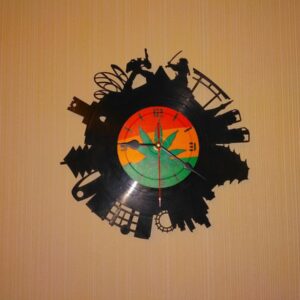 Intra απο ξύλο plywood 3mm-4mm πάχος - Ρολόι βινυλίου του Τόκιο Δίασταση 30x30 cm Intraeaxys-r1z2rpw1