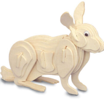 Intra απο ξύλο plywood 3mm-4mm πάχος - Κουνέλι 3D Ξύλινο Παζλ DWG Αρχείο Δίασταση 30x30 cm Intraeaxys-e1gkr2vo - Image 1