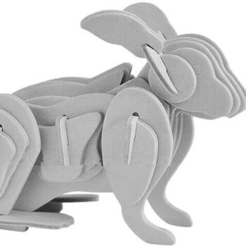 Intra απο ξύλο plywood 3mm-4mm πάχος - Κουνέλι 3D Ξύλινο Παζλ DWG Αρχείο Δίασταση 30x30 cm Intraeaxys-e1gkr2vo - Image 3