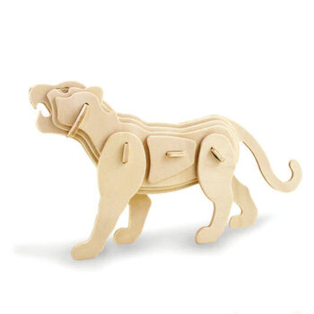 Intra απο ξύλο plywood 3mm-4mm πάχος - Tiger 3D Wooden Puzzle DWG File Δίασταση 30x30 cm Intraeaxys-67wlr0w1 - Image 1