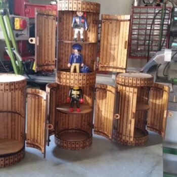 Intra απο ξύλο plywood 3mm-4mm πάχος - Βαρέλι Διπλής Μπαρ Δίασταση 30x30 cm Intraeaxys-r1z02zno - Image 1