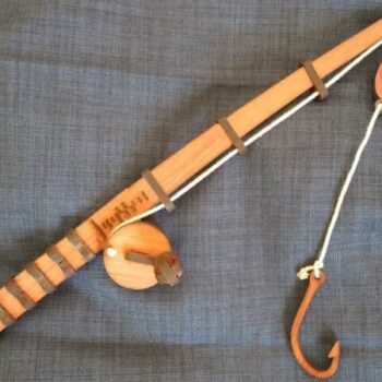 Intra απο ξύλο plywood 3mm-4mm πάχος - Καλάμι ψαρέματος με καρούλι Δίασταση 30x30 cm Intraeaxys-r1z026lo - Image 1