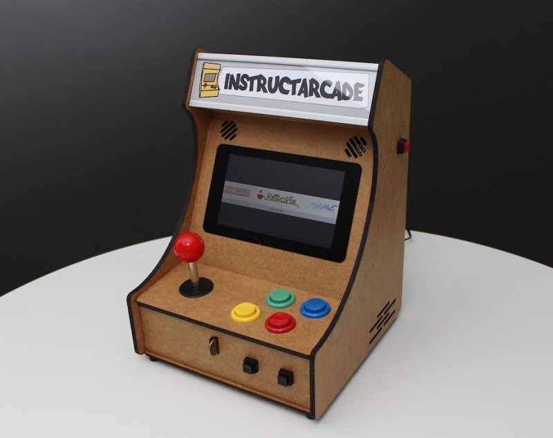 Intra απο ξύλο plywood 3mm-4mm πάχος - Mini Pi-Powered Arcade Machine Δίασταση 30x30 cm Intraeaxys-joerdl57