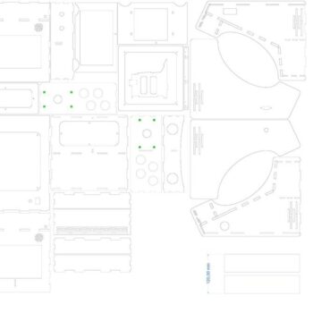 Intra απο ξύλο plywood 3mm-4mm πάχος - Mini Pi-Powered Arcade Machine Δίασταση 30x30 cm Intraeaxys-joerdl57 - Image 3