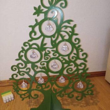 Intra απο ξύλο plywood 3mm-4mm πάχος - Διακόσμηση σπιτιού Χριστουγεννιάτικου Δέντρου Δίασταση 30x30 cm Intraeaxys-ro6ywl67 - Image 3