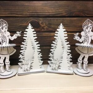 Intra απο ξύλο plywood 3mm-4mm πάχος - Χριστουγεννιάτικη διακόσμηση τραπεζιού ελαφιού Δίασταση 30x30 cm Intraeaxys-p7ym5y67