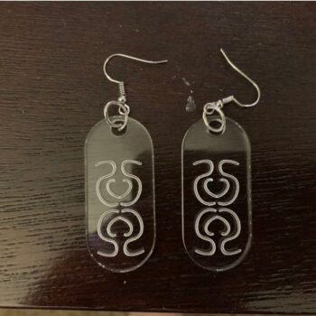 Intra απο ξύλο plywood 3mm-4mm πάχος - Σκουλαρίκια Δίασταση 3x3 cm Intraeaxys-67wl3lw1 - Image 1