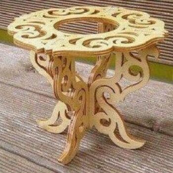 Intra απο ξύλο plywood 3mm-4mm πάχος - Αρχείο PDF Porta Vaso – Βάση Βάζου CNC Router Plans Δίασταση 30x30 cm Intraeaxys-r7vmddk7 - Image 1