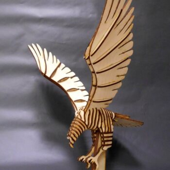 Intra απο ξύλο plywood 3mm-4mm πάχος - Flying Eagle 3D παζλ Δίασταση 30x30 cm Intraeaxys-r1z250n1 - Image 1