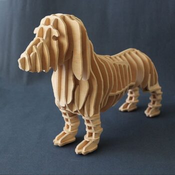 Intra απο ξύλο plywood 3mm-4mm πάχος - 3D παζλ Dachshund Dog Δίασταση 30x30 cm Intraeaxys-eo0qge01 - Image 1