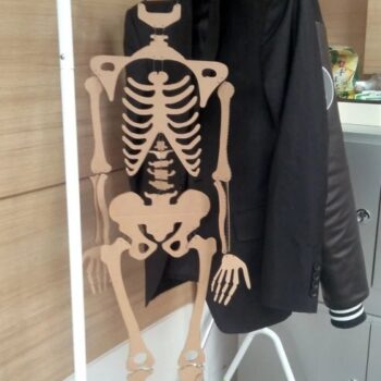 Intra απο ξύλο plywood 3mm-4mm πάχος - Ανθρώπινος Σκελετός Δίασταση 30x30 cm Intraeaxys-ro6dqjq7 - Image 3