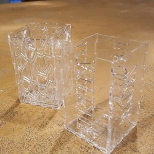 Intra απο ξύλο plywood 3mm-4mm πάχος - Ακρυλική θήκη για στυλό Δίασταση 30x30 cm Intraeaxys-eo20dw37