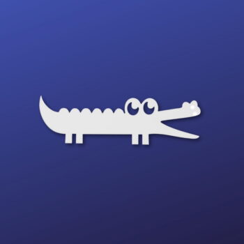 Intra απο ξύλο plywood 3mm-4mm πάχος - Αλιγάτορα ημιτελές σχήμα κοπής ξύλου Δίασταση 30x30 cm Intraeaxys-r7vml6l7 - Image 1