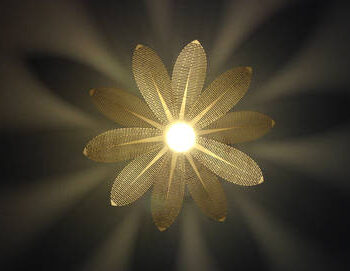 Intra απο ξύλο plywood 3mm-4mm πάχος - Λάμπα λέιζερ λουλουδιών Δίασταση 30x30 cm Intraeaxys-qom3q413 - Image 1