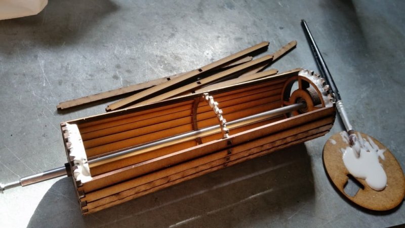 Intra απο ξύλο plywood 3mm-4mm πάχος - Ρολό εκτύπωσης Δίασταση 30x30 cm Intraeaxys-voqd26j1