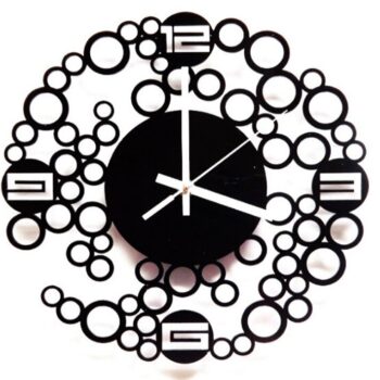 Intra απο ξύλο plywood 3mm-4mm πάχος - Σύγχρονο ρολόι τοίχου Δίασταση 30x30 cm Intraeaxys-67wlp381 - Image 1