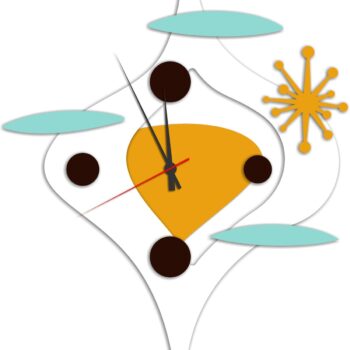 Intra απο ξύλο plywood 3mm-4mm πάχος - Πρότυπα ρολογιών τοίχου μοντέρνου σχεδίου Δίασταση 30x30 cm Intraeaxys-d1lvnygo - Image 1