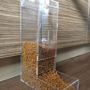 Intra απο ξύλο plywood 3mm-4mm πάχος - Ακρυλικός τροφοδότης κατοικίδιων Δίασταση 20x20 cm Intraeaxys-r1z2m2m1