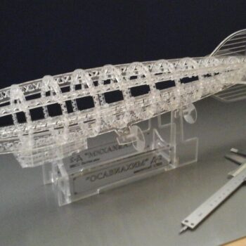 Intra απο ξύλο plywood 3mm-4mm πάχος - Μοντέλο αερόπλοιου τρισδιάστατο παζλ Δίασταση 30x30 cm Intraeaxys-qommyg5o - Image 1