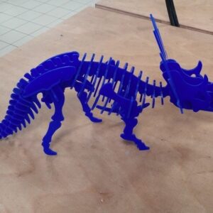 Intra απο ξύλο plywood 3mm-4mm πάχος - Styracosaurus Dinosaur 3D Puzzle 3mm Δίασταση 30x30 cm Intraeaxys-67wlwl31