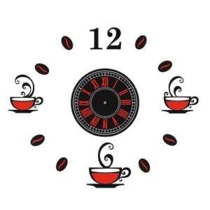 Intra απο ξύλο plywood 3mm-4mm πάχος - Πρότυπο ρολογιού καφέ Δίασταση 30x30 cm Intraeaxys-67wl3n21