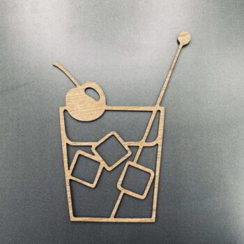 Intra απο ξύλο plywood 3mm-4mm πάχος - Επιγραφή Cocktail Bar Διακόσμηση τοίχου Δίασταση 30x30 cm Intraeaxys-r7vmvvk7 - Image 1